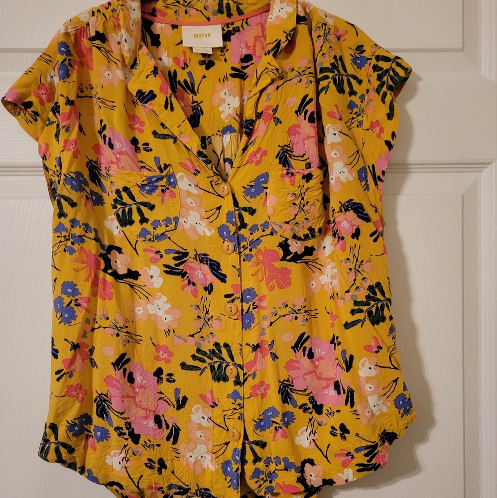 Maeve by Anthropologie Floral Blouse